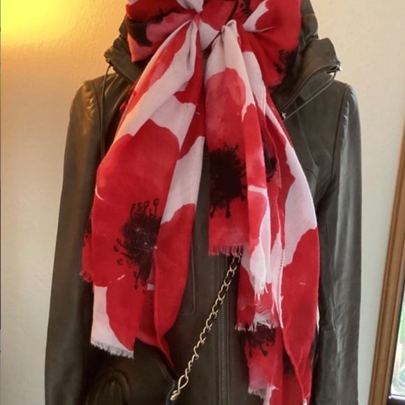 Bernardo Leather Hooded Drawstring Gather Collar Jacket - Picture 9 of 9